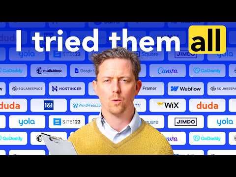 I built one website 20 times— to find the BEST website builder thumbnail