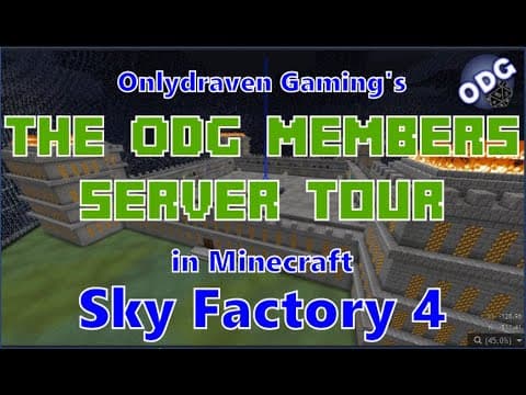 Minecraft - Sky Factory 4 - A Tour of the Onlydraven Gaming Members Sky Factory 4 Server thumbnail