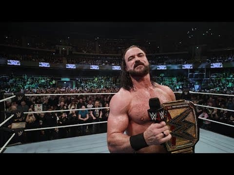 EXCLUSIVE: Drew McIntyre celebrates his WWE Title win in Glasgow thumbnail