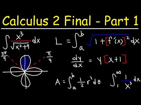Calculus 2 Final Exam Review - thumbnail