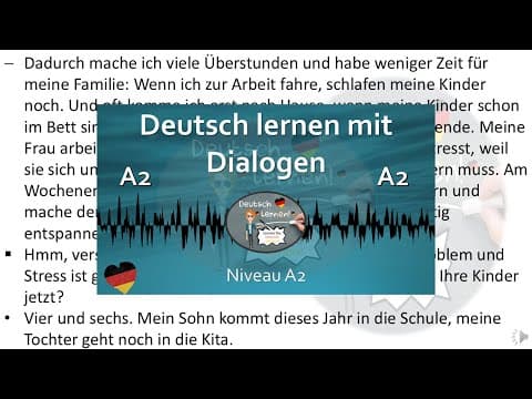 Dialoge A2  | Deutsch lernen durch Hören | 3 | thumbnail