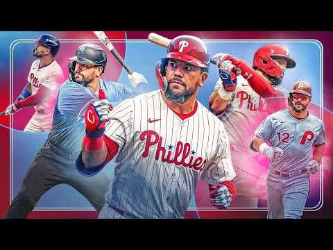 Kyle Schwarber's career highlights (Phillies slugger hit 4 HR in 1 G & won 2016 World Series w/Cubs) thumbnail