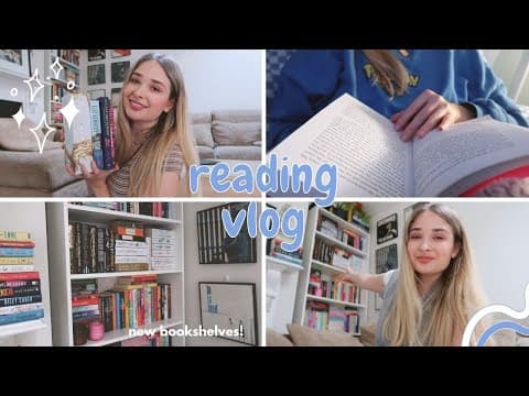 bookshelf reorganisation and reading slumps ✨ weekly reading vlog: 09 thumbnail