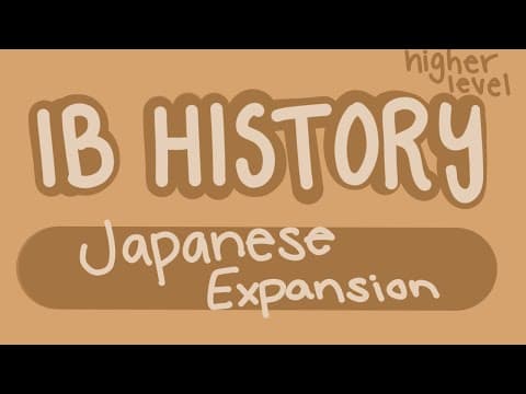 How Did Japan Expand in East Asia Pre-WWII? thumbnail