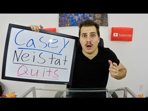 Casey Neistat QUITS and throws away Millions of Dollars! thumbnail