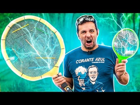 TURBINAMOS uma RAQUETE DE MOSQUITO e FUNCIONOU MUUUITO! thumbnail