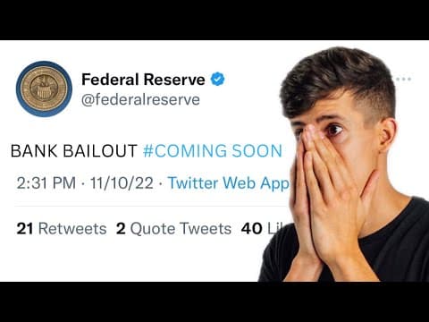 (URGENT) The Fed Is Bailing Out The Banks... thumbnail