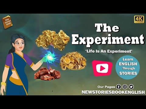 how to learn english through story - The Experiment - Moral Stories in English - through cartoon thumbnail