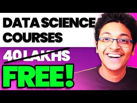 All Data Science Degree Courses For FREE! Harvard MIT Free Courses thumbnail