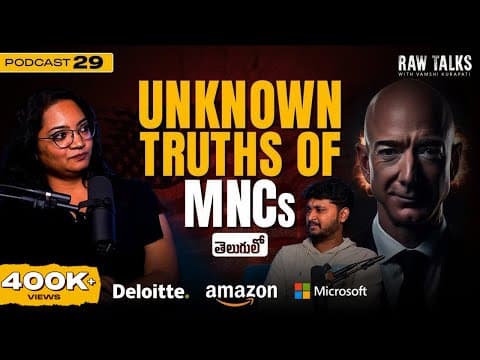 Harsh Reality of Working in MNCs | Indian Education System | Raw Talks Telugu Podcast 29 thumbnail