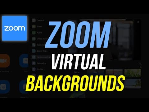 How to Change your Background in Zoom - 2024 Update thumbnail