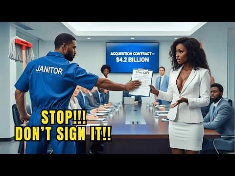 Black Single Dad Janitor: “Don’t Sign the $4.2B Deal” — The CEO’s Next Move Shocked Everyone thumbnail