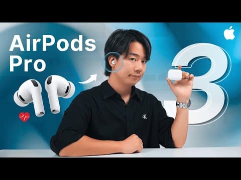 AirPods Pro3先行レビュー！心拍数センサー搭載にノイキャン性能が向上。買い換える価値はあるか？ thumbnail