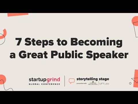 Adam Markel | 7 Steps to Becoming a Great Public Speaker thumbnail