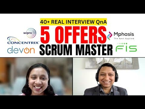 [𝐑𝐄𝐀𝐋 ] scrum master interview questions and answers ⭐ scrum master interview questions 𝑷𝑨𝑹𝑻-1/6 thumbnail