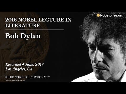 Texted Version - Bob Dylan 2016 Nobel Lecture in Literature thumbnail