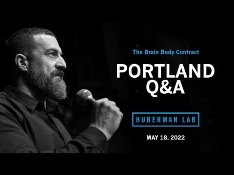 LIVE EVENT Q&A: Dr. Andrew Huberman Question & Answer in Portland, OR thumbnail
