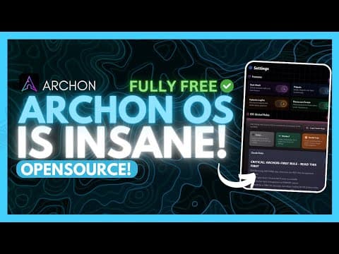 Archon OS: First-Ever AI Operating System for AI Coding! (Opensource) thumbnail