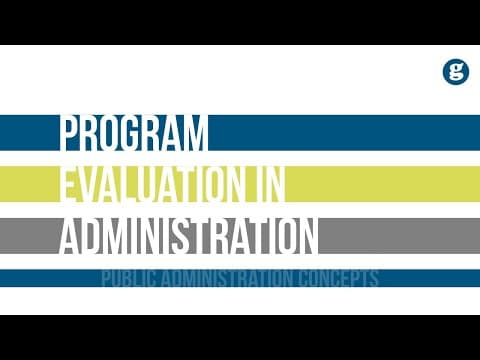 Program Evaluation in Public Administration thumbnail