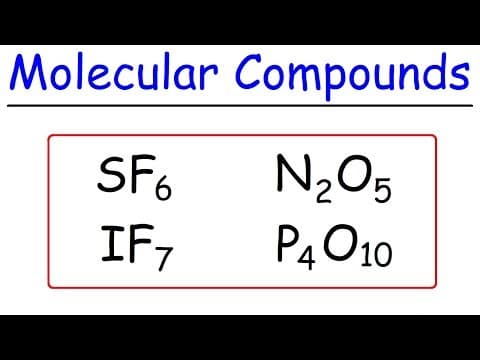 How To Name Covalent Molecular Compounds - The Easy Way! thumbnail