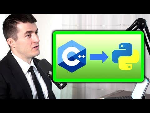 Lex Fridman on switching from C++ to Python thumbnail