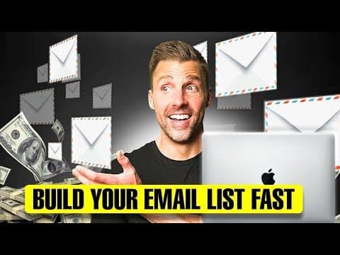 How to Build an Email List Fast and for Free — My Secrets to Reaching 415K+ Subscribers thumbnail