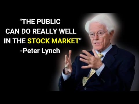 Peter Lynch - "It's a tragedy that the small investor is convinced they don't have a chance" thumbnail