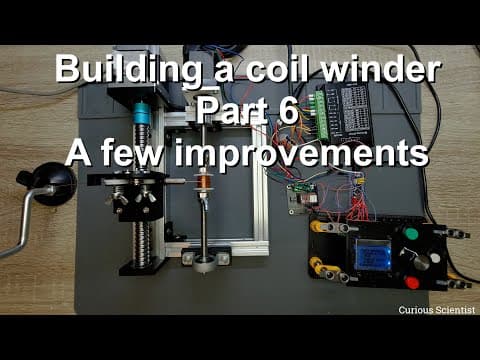 Building a coil winder [Part 6] - A few improvements thumbnail