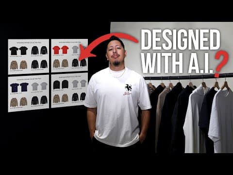 How To Design A Luxury Clothing Brand With A.I (From 0-$100+) thumbnail