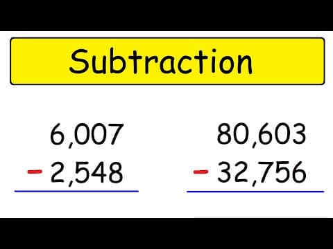 Subtraction | Math thumbnail