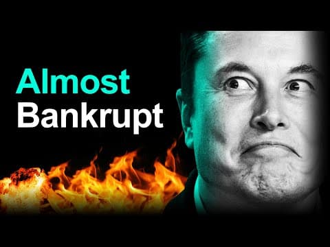 Elon Admits Twitter Almost Bankrupt, Shares JUICY Info thumbnail