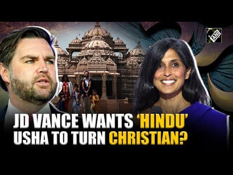 US VP JD Vance’s remark on ‘Immigrant Hindu’ wife Usha converting to ‘Christianity’ goes viral thumbnail