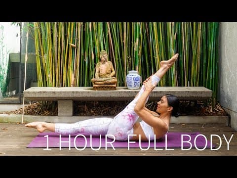 1 HOUR FULL BODY WORKOUT || Full Length Intermediate Pilates Class thumbnail