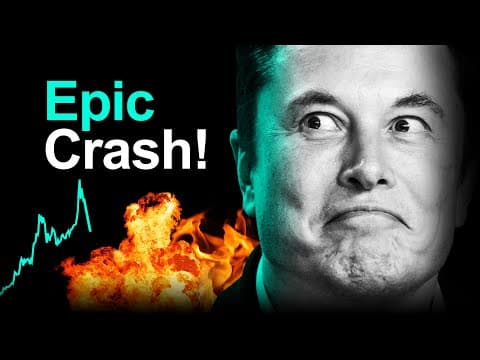 Tesla Stock IMPLODES: Crashes -12% (-$121) 🔥 thumbnail