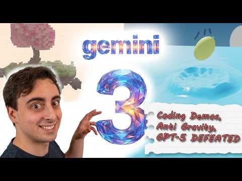 Gemini 3 is THE building Agent! Demos, Hands on with Anti Gravity thumbnail