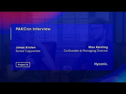 PAK Con 2018: Interview with Max Kersting, Co-Founder of Hyconic thumbnail