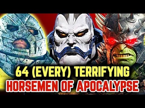 64 (Every) Terrifying Horsemen Of Apocalypse - Explored - Mega Video thumbnail