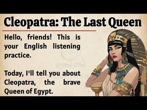 Cleopatra's Story || Learn English Through Story 🔥 || English Listening Practice ✅ || Graded Reader thumbnail