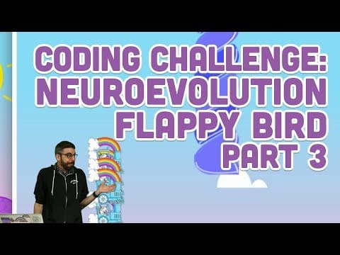 Coding Challenge #100: Neuroevolution Flappy Bird - Part 3 thumbnail