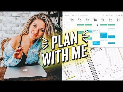 HOW I PLAN MY WEEK & TIME BLOCK TO GET EVERYTHING DONE! thumbnail