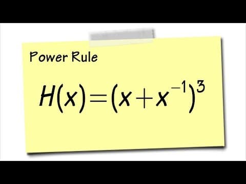 Power rule for derivative, ex3 thumbnail