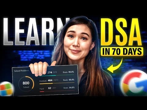 Fastest Way to Learn DSA | Full Roadmap thumbnail