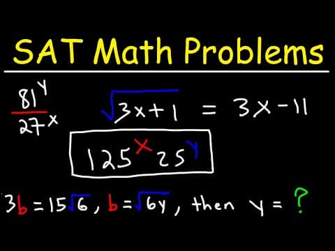 SAT Math Problems thumbnail