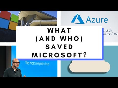 What Saved Microsoft: Satya Nadella and Azure (The Cloud) thumbnail