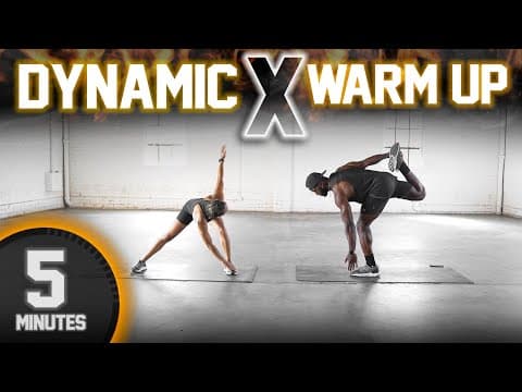 5 Minute Full Body Dynamic Warm-Up Stretch thumbnail