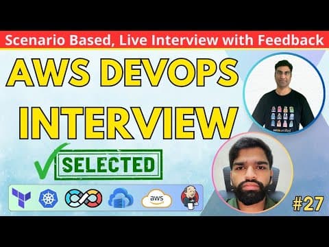 Experienced AWS DevOps Engineer Live Interview with Feedback | Jenkins | Terraform | GitHub Actions thumbnail