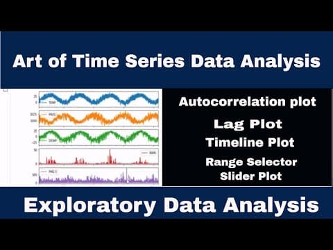 Time Series Data Analysis and Exploratory Analysis  - A Deep Dive thumbnail