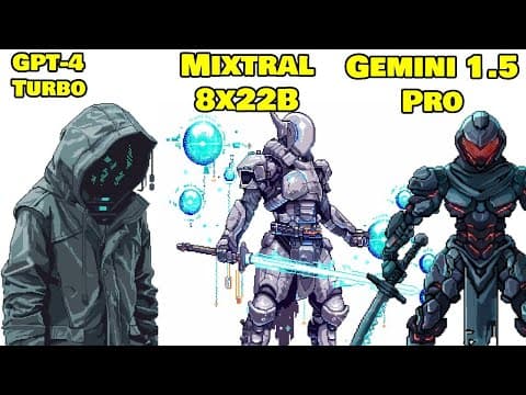 New AI Model ONSLAUGHT | New GPT-4, Mixtral and Gemini 1.5 Pro | AI Movies, Music & Streamers thumbnail