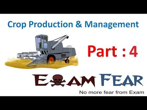 Biology Crop Production & Management Part 4 (Soil Preparation : Ploughing) Class 8  VIII thumbnail