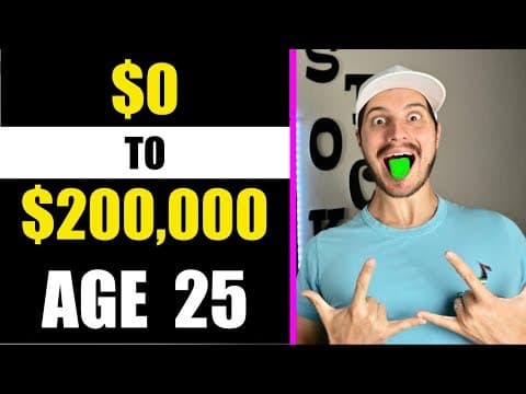 How I Went From $0-$200,000 in The Stock Market Before Age 25 (Step by Step) thumbnail
